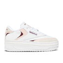 リーボック Reebok 【 Wmns Club C Extra 'White Possibly Pink' Women Cloud White/Possibly Pink F23-R/Classic Maroon F23 】 クラブ 靴 レディース靴 スニーカー レディース 白色 ホワイト pink ピンク クラシック マルー