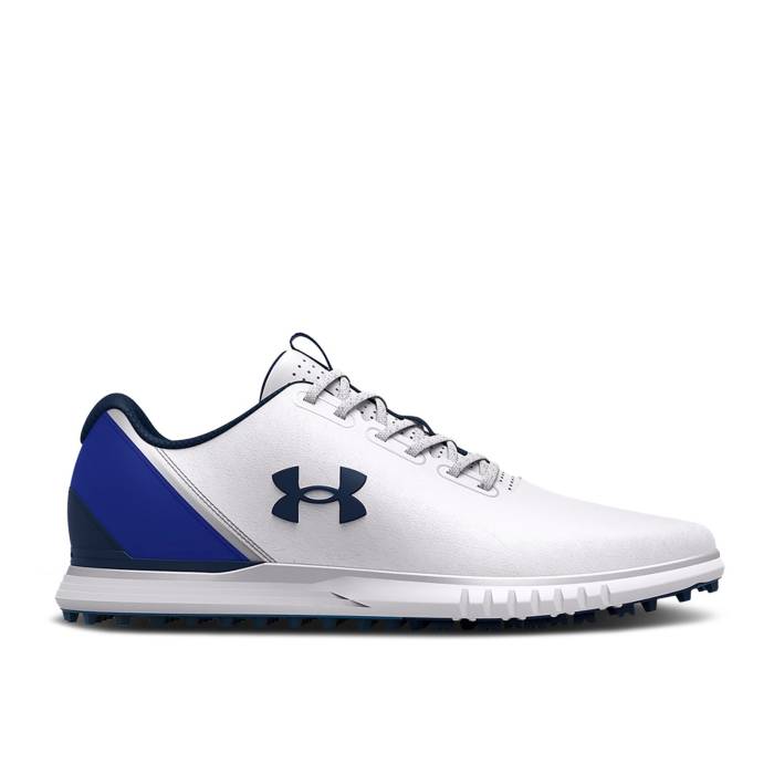 ޡ Under Armour  Charged Medal Spikeless Golf 'White Academy' Men White/A...