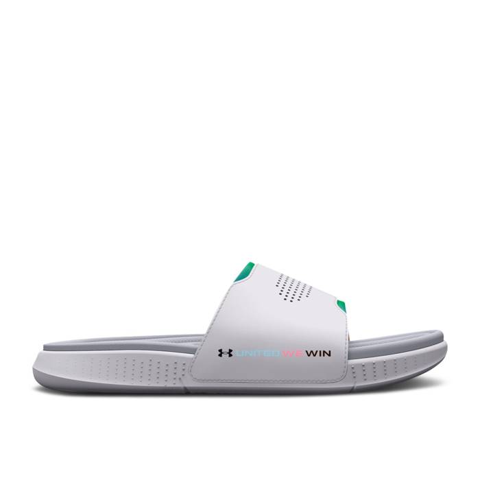 ������������ޡ� Under Armour �� Ansa Elevate Slide 'Pride' Men White/Mod Grey �� Slide ����...