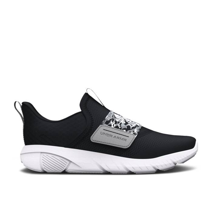 楽天スニケスアンダーアーマー Under Armour 【 Flash Printed Ps 'Black Camo' Youth Black/Mod Grey/White 】 キッズ ベビー マタニティ キッズファッション 靴 スニーカー ジュニア キッズ 黒色 ブラック 灰色 グレー 白色