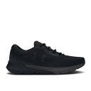 アンダーアーマー Under Armour 【 Charged Rogue 4 'Triple Black' Men Black 】 靴 メンズ靴 スニーカー メンズ 黒色 ブラック(4)