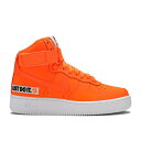 ナイキ Nike 【 Wmns Air Force 1 High 'Just Do It' Women Total Orange/White-Black 】 ハ...