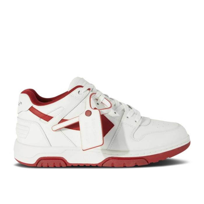 オフホワイト Off-White 【 Out Of Office 'White Burgundy' Men White/Burgundy 】 靴 メンズ靴 スニ...