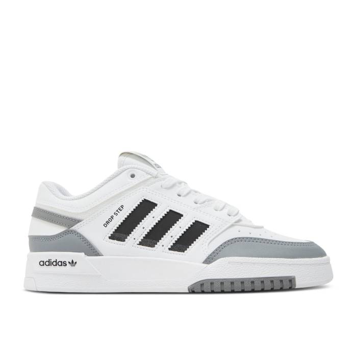 ǥ Adidas  Drop Step Low J 'White Black Grey' Youth Cloud White/Co...