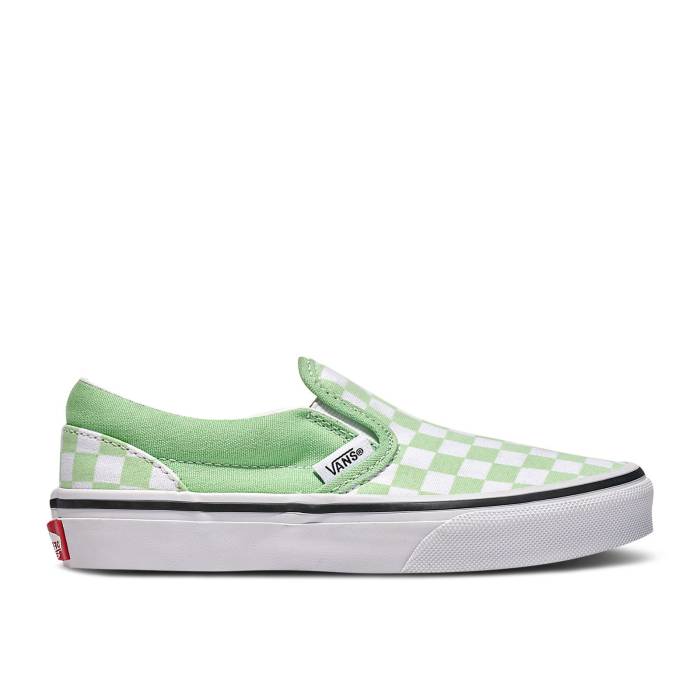  Vans  Classic Slip-On Kids 'Checkerboard - Pistachio Green' Yout...