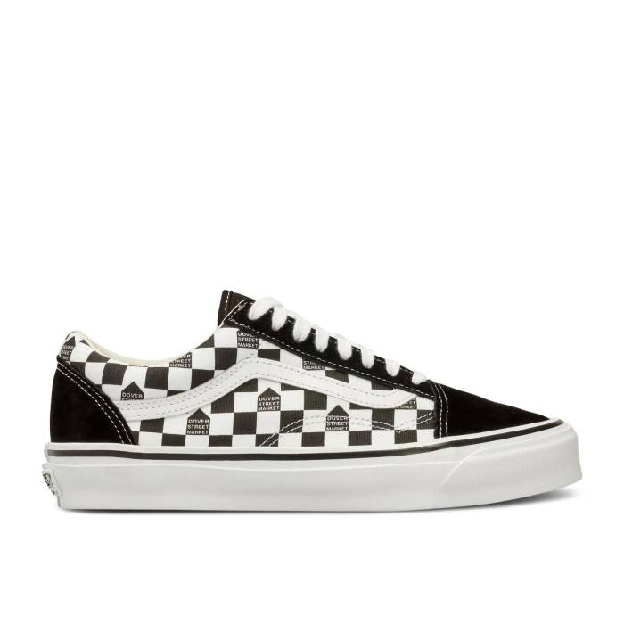 楽天スニケスヴァンズ Vans 【 Dover Street Market X Og Old Skool Lx 'Checker - Black White' Men True White/Black 】 street ストリート 黒色 ブラック 靴 メンズ靴 その他 メンズ 白色 ホワイト 黒色 ブラック