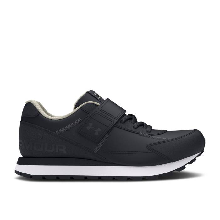 楽天スニケスアンダーアーマー Under Armour 【 Essential Runner Ps 'Black White' Youth Black/White 】 キッズ ベビー マタニティ キッズファッション 靴 その他 ジュニア キッズ 黒色 ブラック 白色 ホワイト