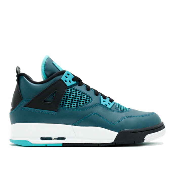 楽天スニケスナイキ　エアジョーダン Air Jordan 【 Jordan 4 Retro Bg 'Teal' Youth Teal/Black/Retro/White 】 レトロ キッズ ベビー マタニティ キッズファッション 靴 スニーカー ジュニア キッズ 黒色 ブラック レトロ