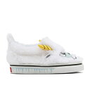 ヴァンズ Vans 【 Slip-On V Toddler 'Yeti' Infant Black/True White 】 slip-on スリッポン ベビー 赤ちゃん用 キッズ ベビー マタニティ ベビーファッション 靴 スニーカー ベビー 黒色 ブラック 白色 ホワイ