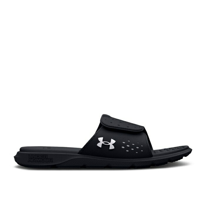アンダーアーマー Under Armour 【 Wmns Ignite 7 Slide 'Black White' Women Black/White 】 イグナイ..