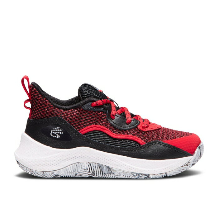 楽天スニケスアンダーアーマー Under Armour 【 Curry 3Zer0 24 Ps 'Black Red White' Youth Black/Red/White 】 カリー Red 赤・レッド キッズ ベビー マタニティ キッズファッション 靴 スニーカー ジュニア キッズ 黒色 ブラ