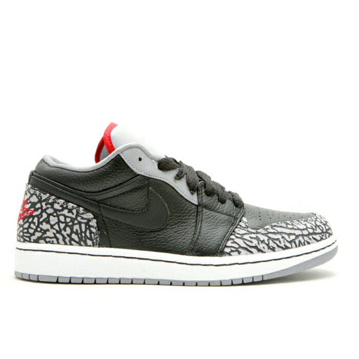 ʥ硼 Air Jordan  Jordan 1 Phat Low 'Black Cement' Men Black/Varsity Red-...