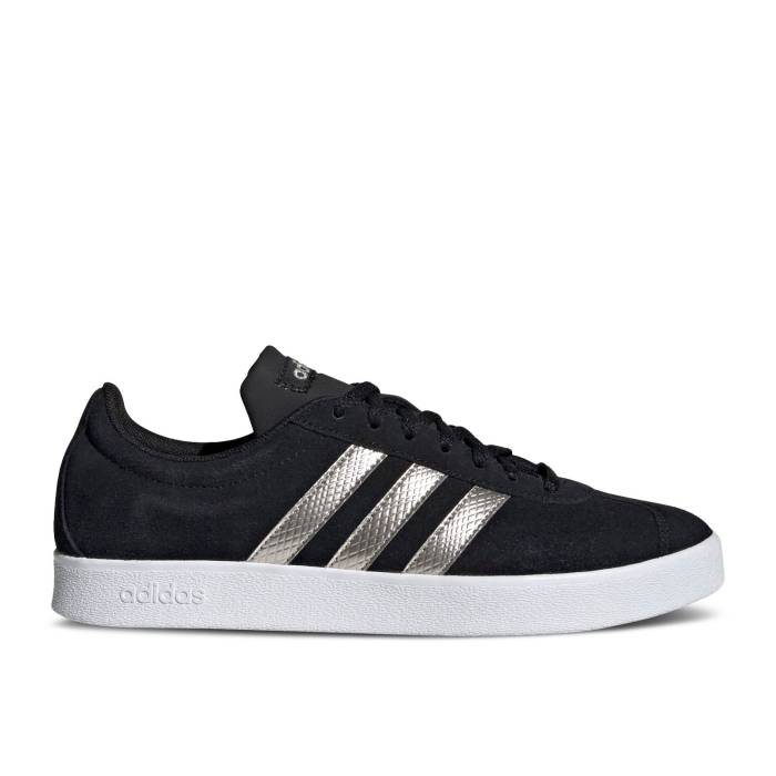 ǥ Adidas  Wmns Vl Court 2.0 'Black Platinum Metallic' Women Core ...