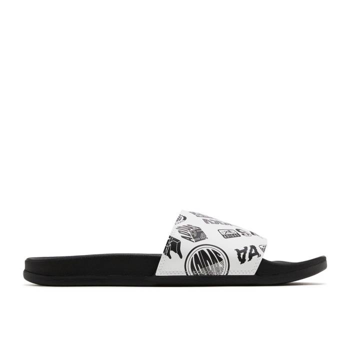 アディダス Adidas 【 Adilette Comfort Slide 'All Over Logos - White' Men Cloud White/Core Black/Core Black 】 アディレッタ Slide サンダル 靴 メンズ靴 サンダル その他 メンズ 白色 ホワイト コア 黒色 ブラック