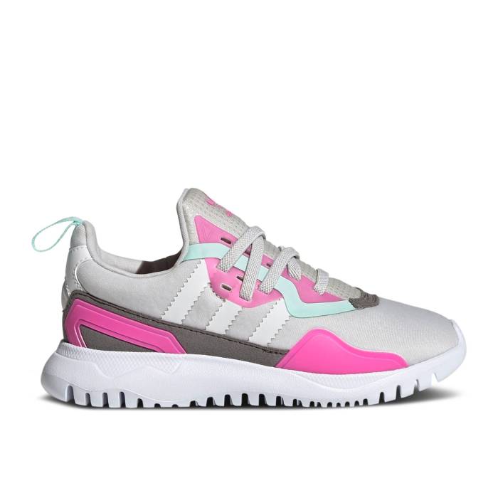 ǥ Adidas  Flex J 'Grey Screaming Pink' Youth Grey One/Cloud White...