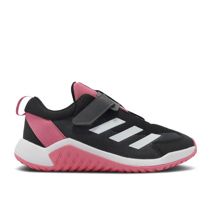 楽天スニケスアディダス Adidas 【 4Uture Sport Ac K 'Black Clear Pink' Youth Core Black/Footwear White/Clear Pink 】 キッズ ベビー マタニティ キッズファッション 靴 スニーカー ジュニア キッズ コア 黒色 ブラック 白色 ホ