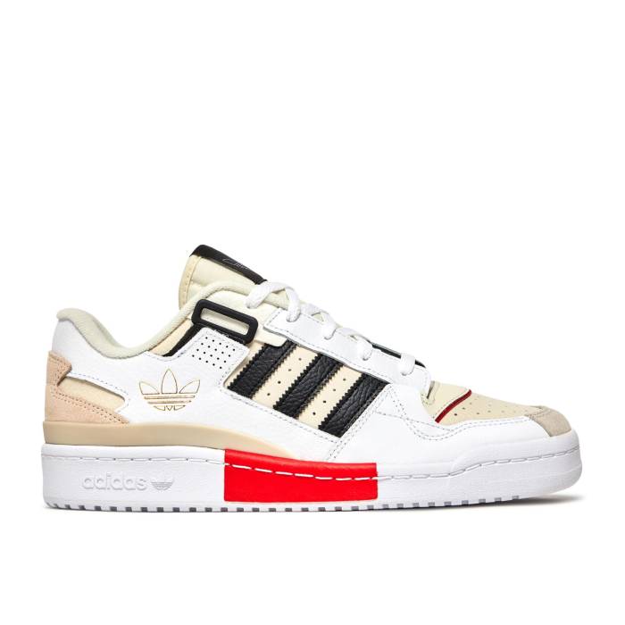 アディダス Adidas 【 Forum Exhibit Low 'White Vivid Red'