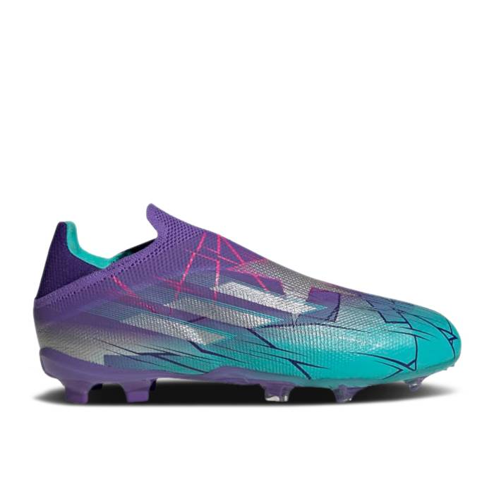 楽天スニケスアディダス Adidas 【 X Speedflow+ Fg J 'Purple Rush Mint Rush' Youth Purple Rush/Silver Metallic/Mint Rush 】 rush ラッシュ キッズ ベビー マタニティ キッズファッション 靴 スニーカー ジュニア キッズ Purple 紫・