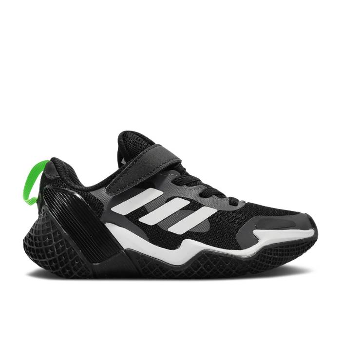 ǥ Adidas  4Uture Runner Sport J 'Black White' Youth Core Black/Fo...