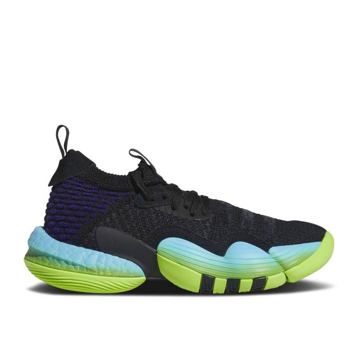 ǥ Adidas  Trae Young 2 J 'Trae-Tlien' Youth Core Black/Core Black...