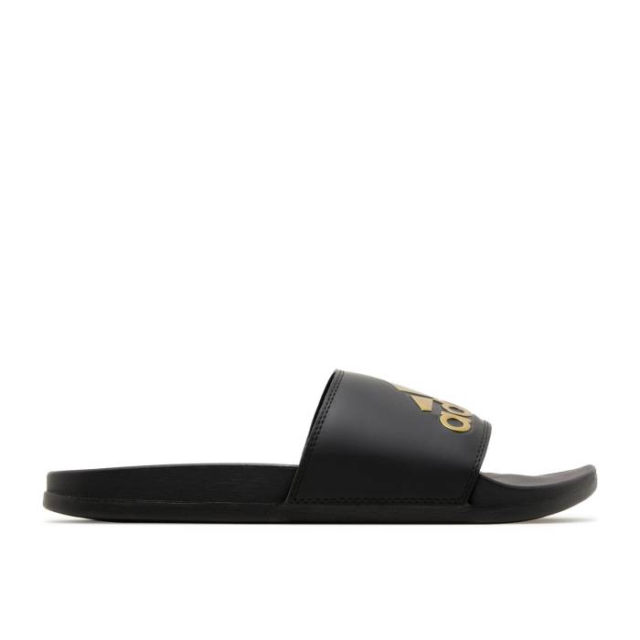 アディダス Adidas 【 Adilette Comfort Slide 'Black Gold Metallic' Men Core Black/Gold Metallic/C..