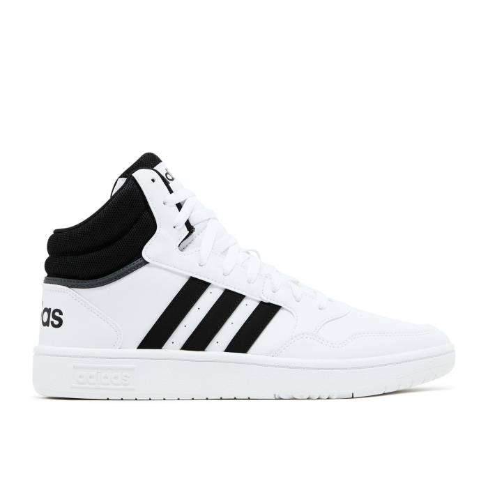 ǥ Adidas  Hoops 3.0 Mid 'White Black' Men Core Black/Core Black/C...