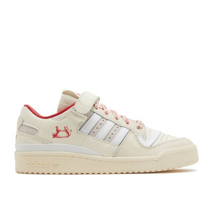 アディダス Adidas 【 Taqueria Orinoco X Forum Low 'Adilicious City Series' Men Cream White/Cloud White/Team Power Red 】 フォーラム シティ 靴 メンズ靴 スニーカー メンズ クリーム 白色 ホワイト Team チーム Power パ