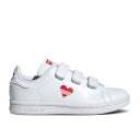アディダス Adidas 【 Stan Smith C 'Valentine's Day' Youth Cloud White/Vivid Red/Cloud White 】 キッズ ベビー マタニティ キッズファッション 靴 スニーカー ジュニア キッズ 白色 ホワイト Red 赤・レッド