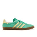 アディダス Adidas 【 Gazelle Indoor 'Semi Court Green Almost Yellow' Men Semi Court Gr...