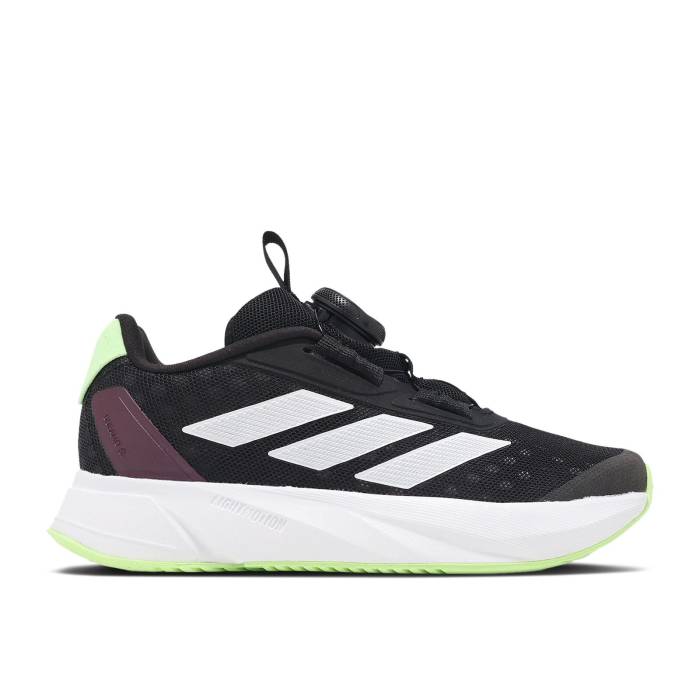 ǥ Adidas  Duramo Sl Boa K 'Black White Green Spark' Youth Core Bl...