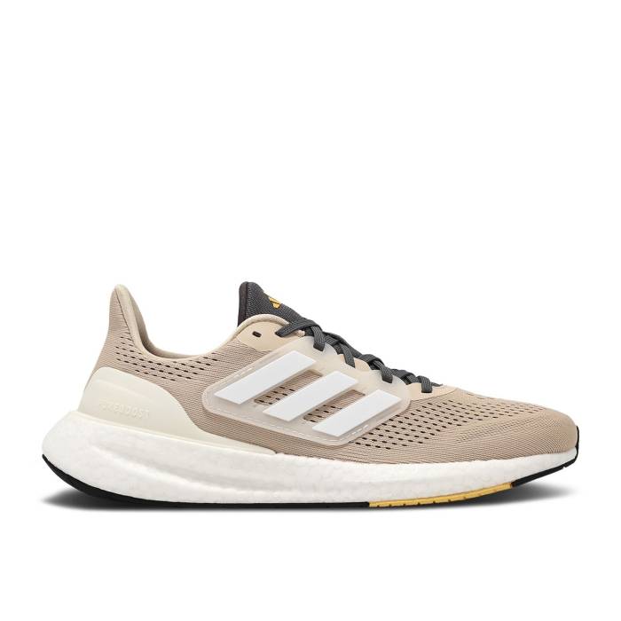 アディダス Adidas 【 Pureboost 23 'Crystal Sand' Men Crystal Sand/Cloud White/Spark 】 靴 メンズ靴 スニーカー メンズ 砂色・サンド 白色 ホワイト