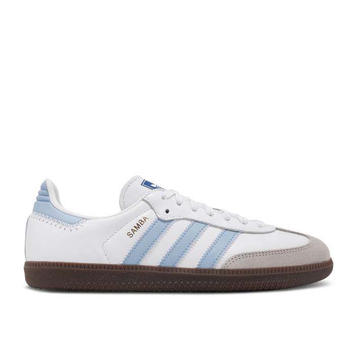 アディダス Adidas 【 Samba Og 'White Sky Blue' Men Foowear White/Clear Sky/Blue 】 サンバ スカイ 靴 メンズ靴 スニーカー メンズ 白色 ホワイト スカイ 青色 ブルー