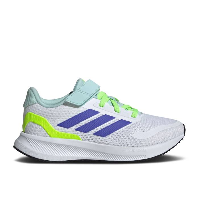 楽天スニケスアディダス Adidas 【 Runfalcon 5 C 'White Blue Lucid Lemon' Youth Cloud White/Cobalt Blue/Lucid Lemon 】 青色 ブルー キッズ ベビー マタニティ キッズファッション 靴 スニーカー ジュニア キッズ 白色 ホワイト
