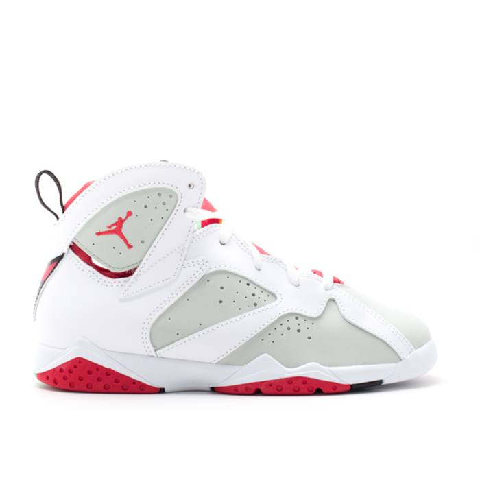 楽天スニケスナイキ　エアジョーダン Air Jordan 【 Jordan 7 Retro Bp 'Hare' Youth White/True Red-Light Silver-Tourmaline 】 レトロ キッズ ベビー マタニティ キッズファッション 靴 スニーカー ジュニア キッズ 白色 ホワ