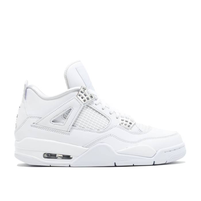 ナイキ　エアジョーダン Air Jordan 【 Jordan 4 Retro 'Pure Money' 2017 Men White/Metallic Silver/Pure Platinum 】 レトロ 靴 メンズ靴 スニーカー メンズ 白色 ホワイト Silver 銀色・シルバー ピュア Platinum プラ