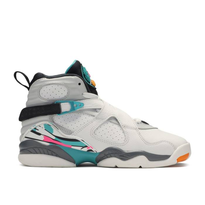 ʥ硼 Air Jordan  Jordan 8 Retro Gs 'South Beach' Youth White/W...