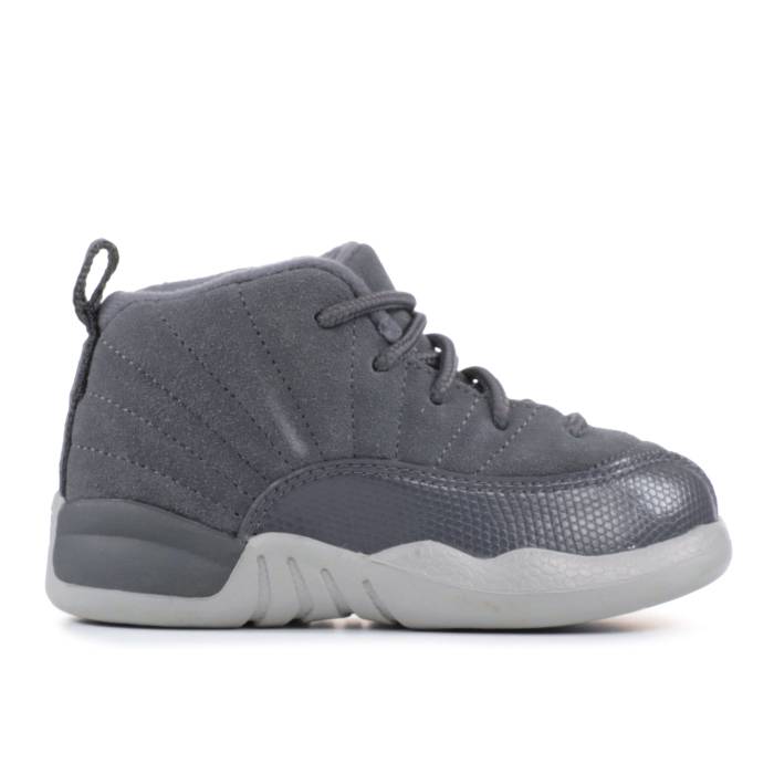 ʥ硼 Air Jordan  Jordan 12 Retro Td 'Dark Grey' Infant Dark Gr...