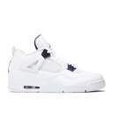ナイキ エアジョーダン Air Jordan 【 Jordan 4 Retro 'Purple Metallic' Men White/Court Purple...