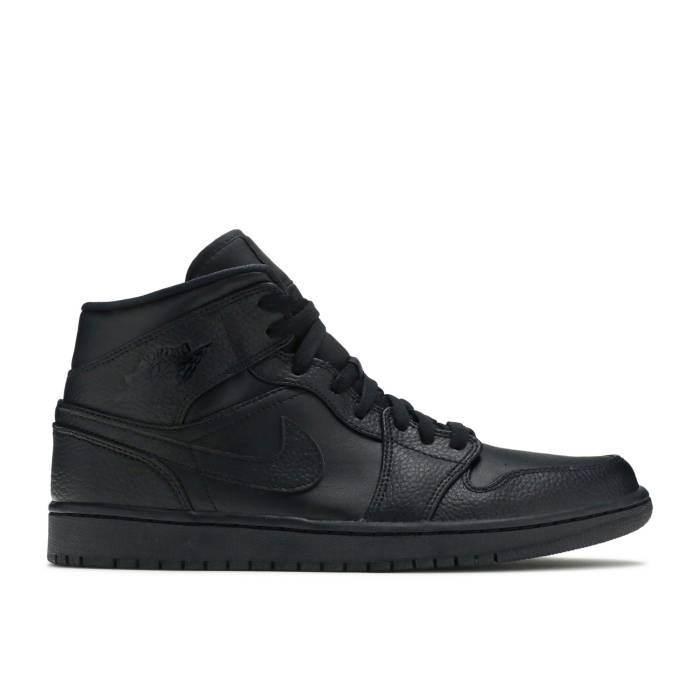 ナイキ　エアジョーダン Air Jordan 【 Jordan 1 Mid 'Triple Black' 2020 Men Black/Black/Black 】 ミッド 靴 メンズ靴 スニーカー メンズ 黒色 ブラック