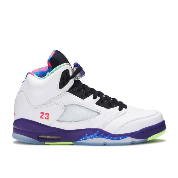 楽天スニケスナイキ　エアジョーダン Air Jordan 【 Jordan 5 Retro Gs 'Alternate Bel-Air' Youth White/Court Purple/Racer Pink/Ghost Green 】 レトロ キッズ ベビー マタニティ キッズファッション 靴 スニーカー ジュニア キッズ