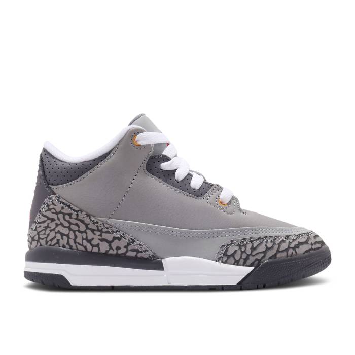 ʥ硼 Air Jordan  Jordan 3 Retro Ps 'Cool Grey' 2021 Youth Silv...
