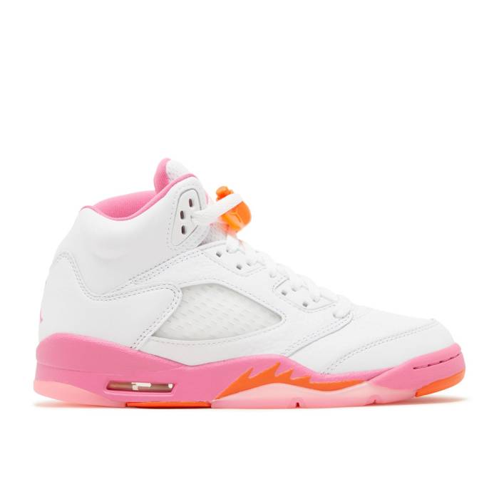 楽天スニケスナイキ　エアジョーダン Air Jordan 【 Jordan 5 Retro Gs 'Pinksicle' Youth White/Pinksicle/Safety Orange 】 レトロ キッズ ベビー マタニティ キッズファッション 靴 スニーカー ジュニア キッズ 白色 ホワイト