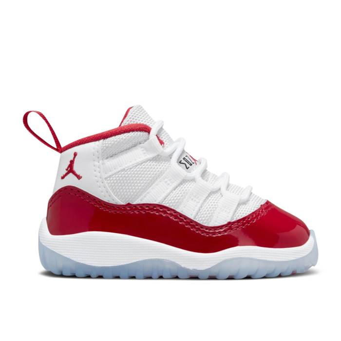 ナイキ エアジョーダン Air Jordan 【 Jordan 11 Retro Td 'Cherry' Infant White/Black/Varsity Red 】 レトロ キッズ ベビー マタニティ ベビーファッション 靴 スニーカー ベビー 白色 ホワイト 黒色 ブラック