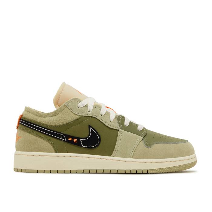 ナイキ　エアジョーダン Air Jordan 【 Jordan 1 Low Se Craft Gs 'Sky J Light Olive' Youth Sky J Li..