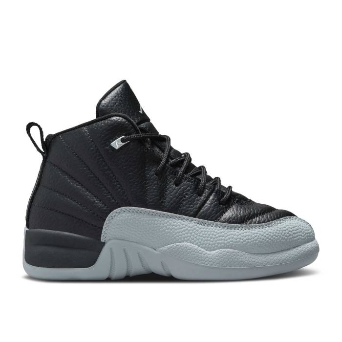 ʥ硼 Air Jordan  Jordan 12 Retro Ps 'Barons' Youth Black/Wolf ...