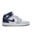 エアジョーダン Air Jordan 【 1 Mid Gs 'Wolf Grey Midnight Navy' Youth 】 ミッド 灰色 グレー キッズ ベビー マタニティ キッズファッション 靴 スニーカー ジュニア キッズ(4)