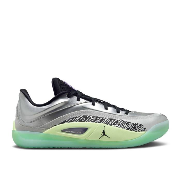 ナイキ　エアジョーダン Air Jordan 【 Jordan Zion 4 'Damascus' Men Grey Fog/Black/Metallic Silver/Barely Volt/Action Grape/Mint Foam 】 靴 メンズ靴 スニーカー メンズ 灰色 グレー 黒色 ブラック Silver 銀色・シルバ