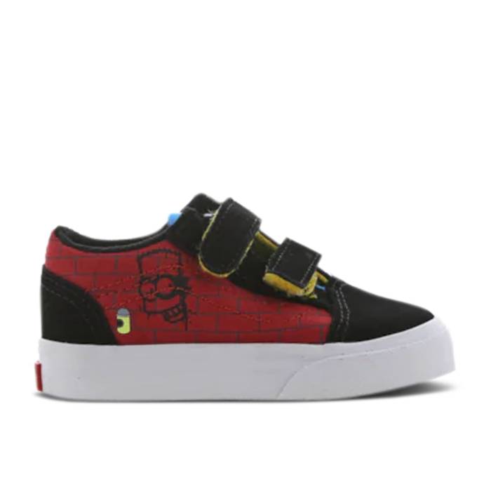 ヴァンズ Vans 【 The Simpsons X Old Skool V Td 'El Barto' Infant Black/Red 】 キッズ ベビー マタニティ ベビーファッション 靴 スニーカー ベビー 黒色 ブラック Red 赤・レッド