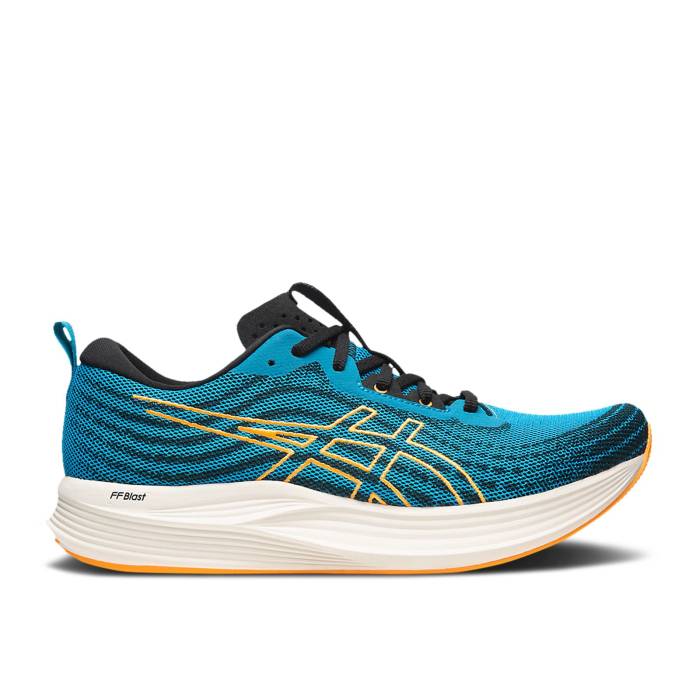 アシックス Asics 【 Evoride Speed 'Island Blue Orange Pop' Men Island Blue/Orange Pop 】 Speed スピード 青色 ブルー orange 橙・オレンジ メンズ 青色 ブルー orange 橙・オレンジ