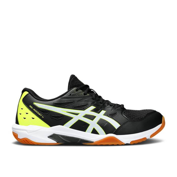 アシックス Asics 【 Gel Rocket 11 Wide 'Black Fluo Yellow' Men Black/White 】 靴 メンズ靴 スニ...